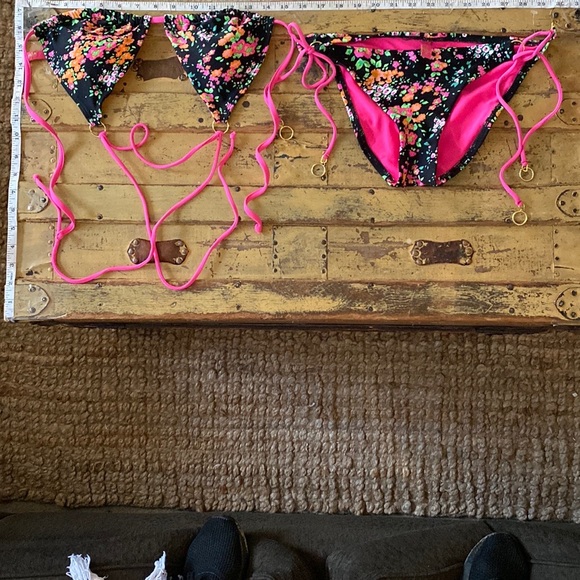 SOFIA BY VIX BIKINI SET FLORAL FLOWER GARDEN PATTERN BIKINI SET